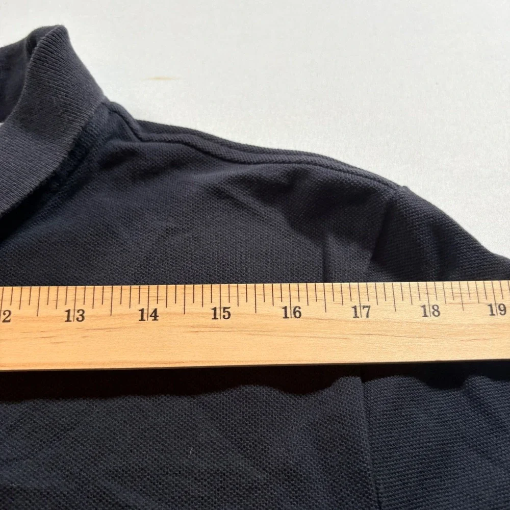 Nike Polo Shirt Mens XL Black Grey Orange Colorblock Cotton Pique Golf Short Slv